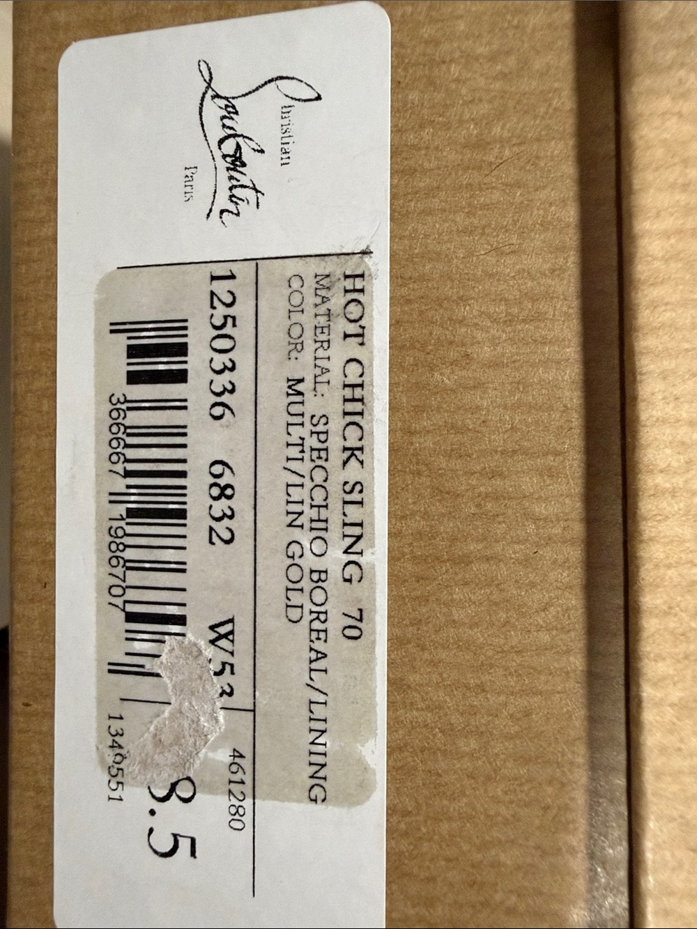 New in Box Christian Louboutin Hot Chick Sling 70 Slingback Heels Size 8.5/ 38.5 - Picture 12 of 13